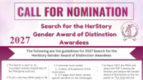 2027 Search for the HerStory Gender Award of Distinction Awardees